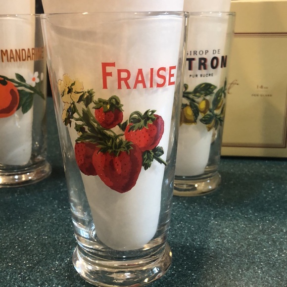 RARE NWT Set of Williams Sonoma Harvest Market Tumblers - Picture 7 of 12